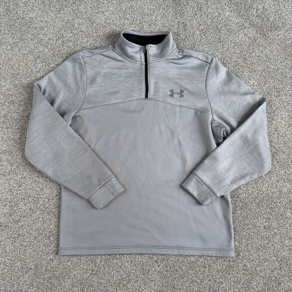 Under Armour Storm Armour Fleece 1/4 Zip Pullover Men’s Gray Size Medium